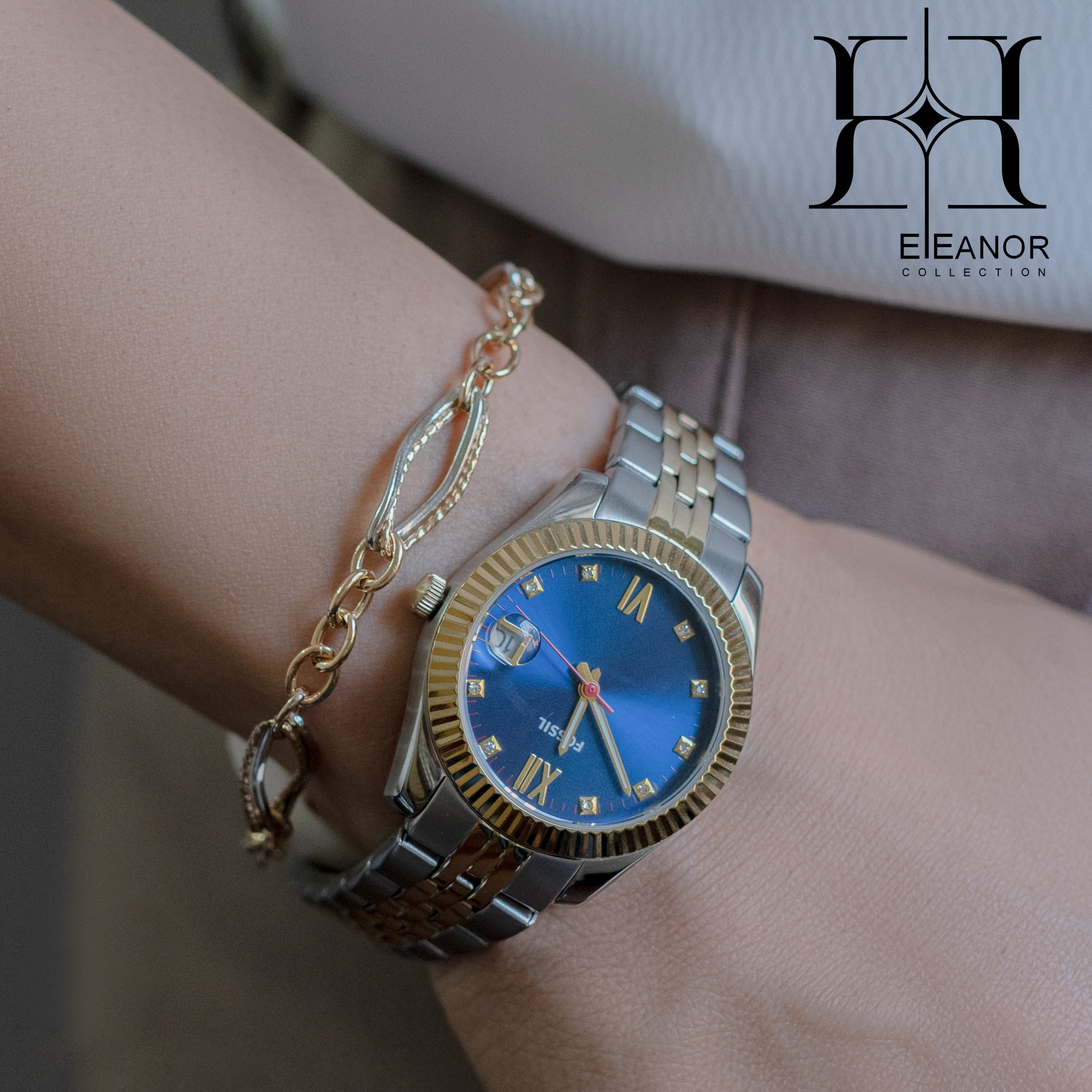 TWO-COLORED BRACELET MARQUISE SHAPE BR0001