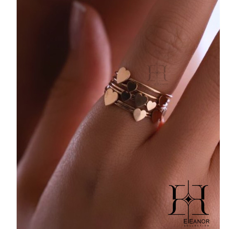 HEART STACKING RING R0006